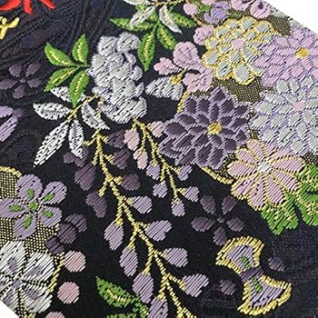 Amazon | 千糸繍院 御朱印帳XL【紺藤華錦】西陣織 金襴装丁/刺繍